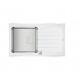 TEKA Fregadero  sobre encimera  DIAMOND BLANCO RS15 1C 1E 86 REV 2Ø V.AUTO. 115100012, Una cubeta, con escurridor, Blanco, aca